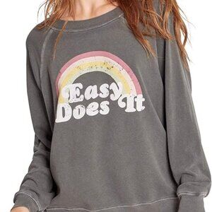 Wildfox Sommers Easy Does It Oversized Pullover Sweatshirt NEW!